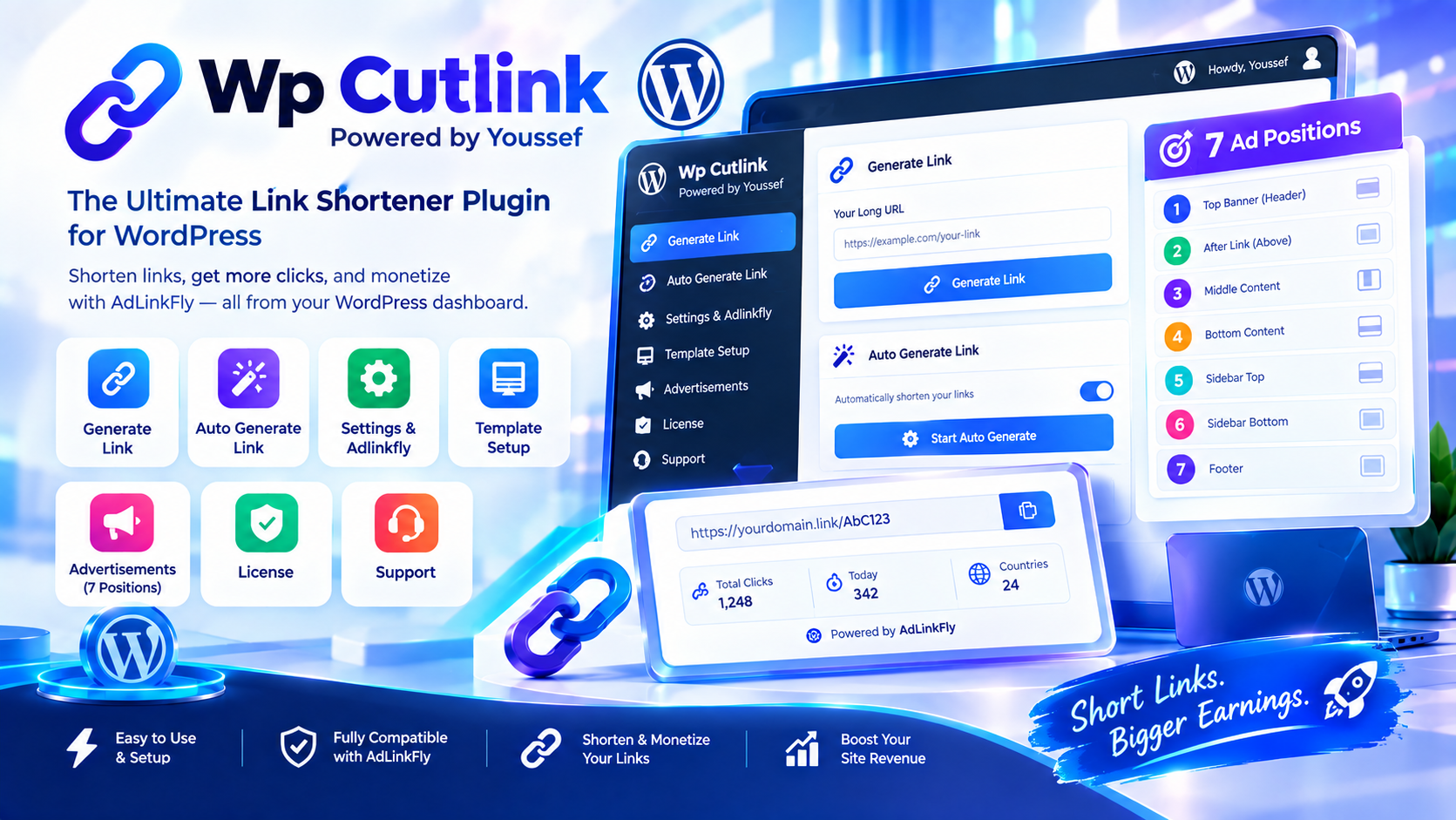 Wp Cutlink – WordPress Link Shortener